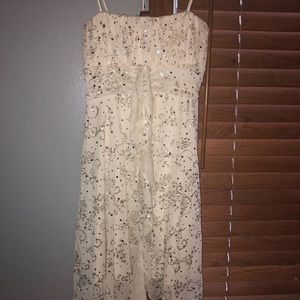 white sparkly dress